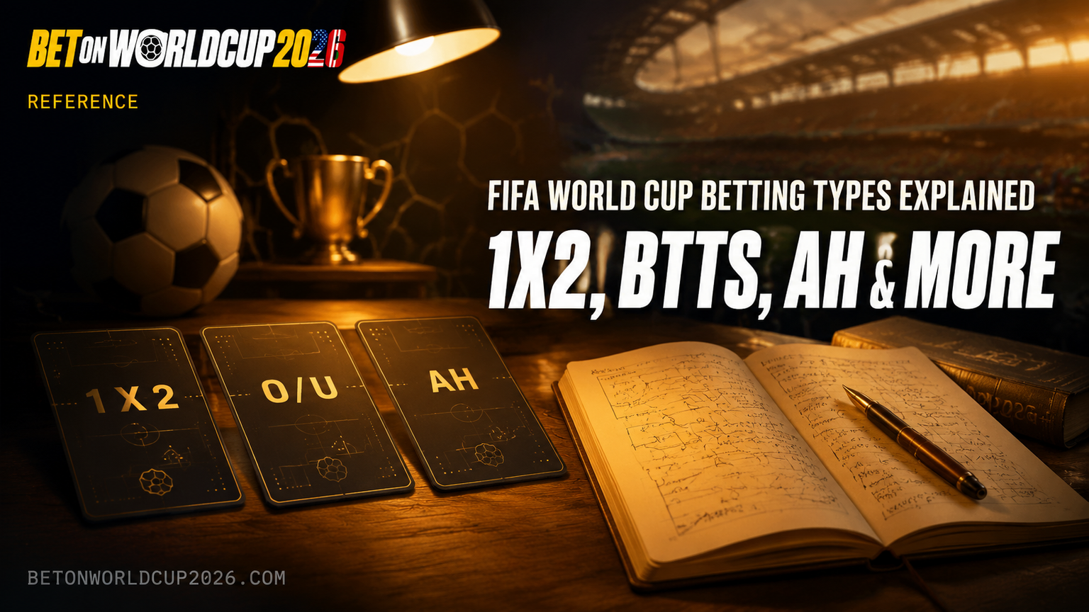 FIFA World Cup Betting Types Explained — 1X2, BTTS, AH & More